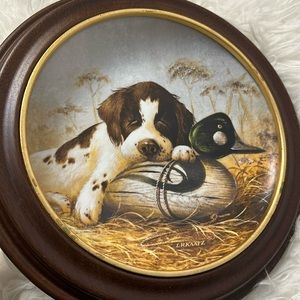 Vintage 1987 Dog Tired - The Springer Spaniel Decorative Plate